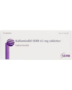 Potassium iodide SERB 65 mg tabletes. N10