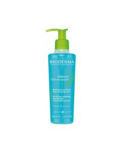 BIODERMA Sebium Gel moussant attīrošais, putojošais gels, 200ml