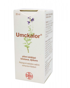 UMCKALOR pilieni iekšķīgai lietošanai, šķīdums, 20ml