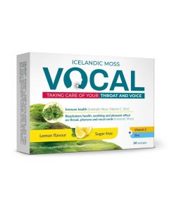 VOCAL ar citrona garšu sūkājamās pastilas N24