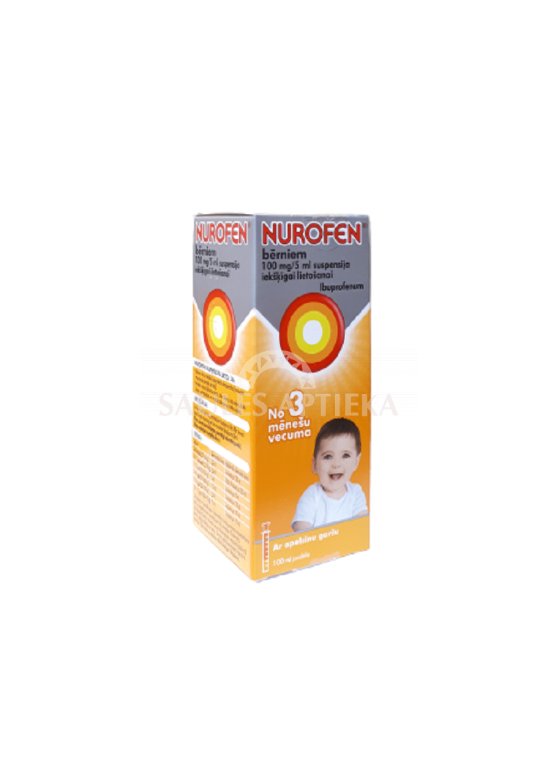 Nurofen bērniem 100 mg/5 ml suspensija iekšķīgai lietošanai