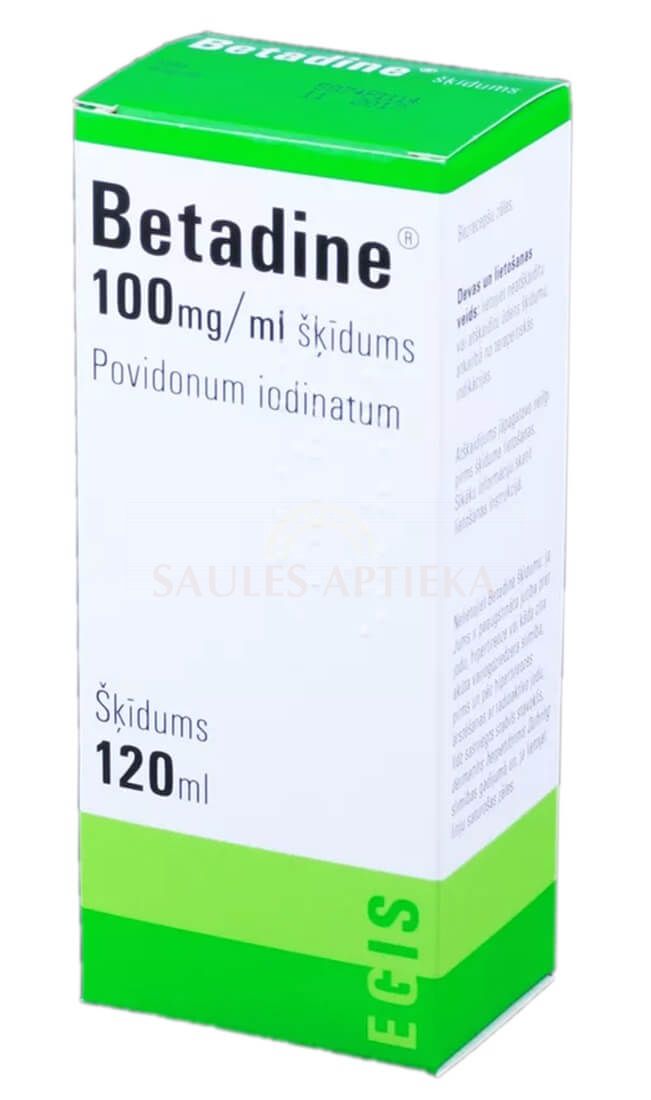 Betadine 100 mg/ml uz ādas lietojams šķīdums