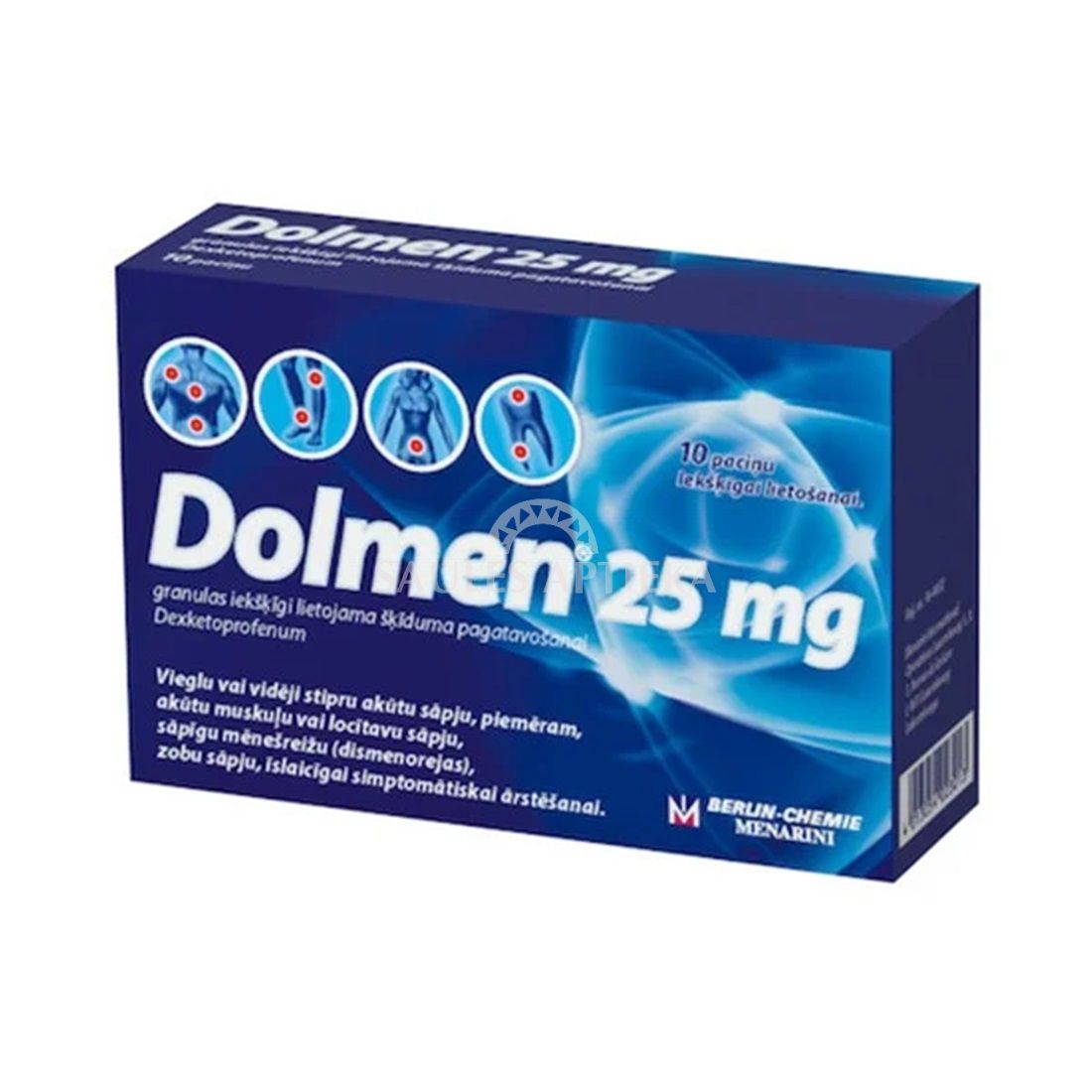 Dolmen 25 mg granulas paciņā