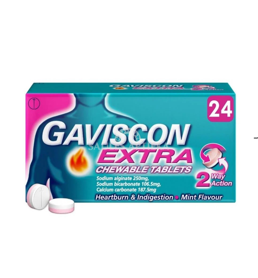 Gaviscon Extra košļājamās tabletes