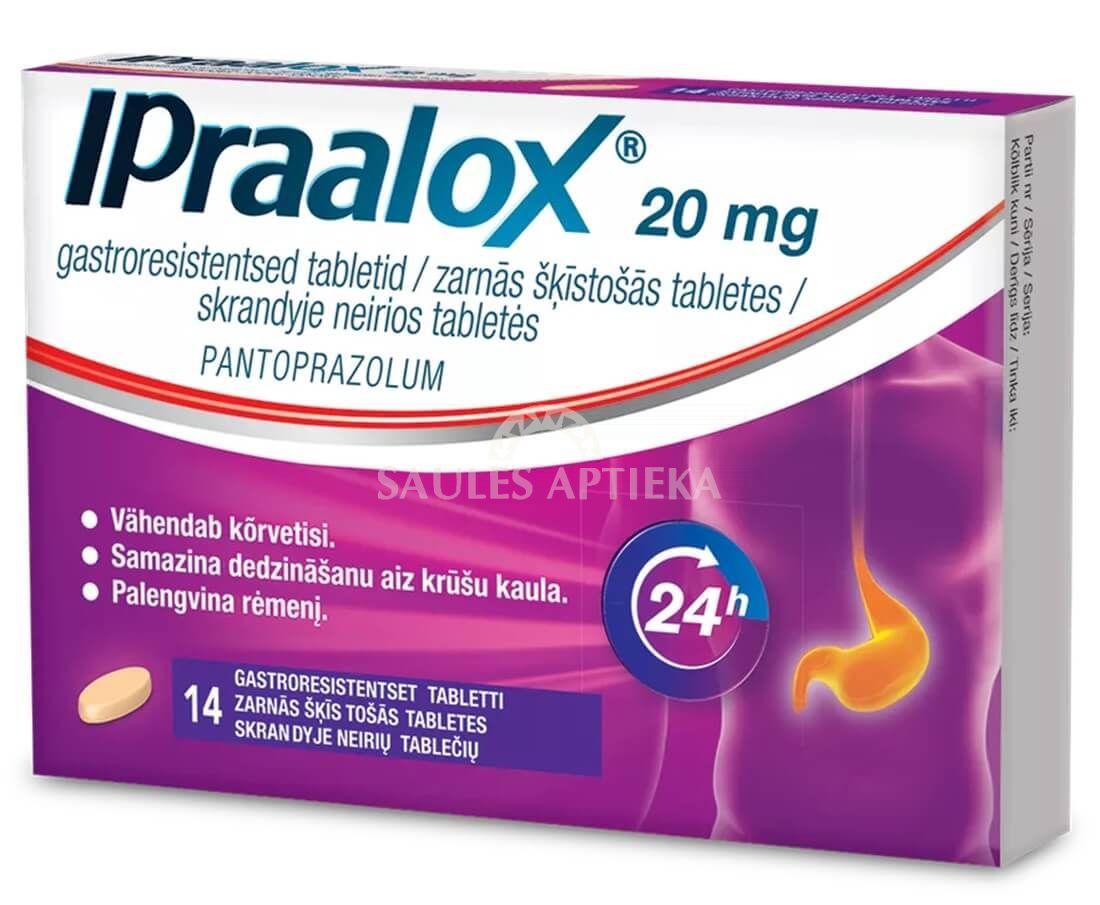 Ipraalox 20 mg zarnās šķīstošās tabletes