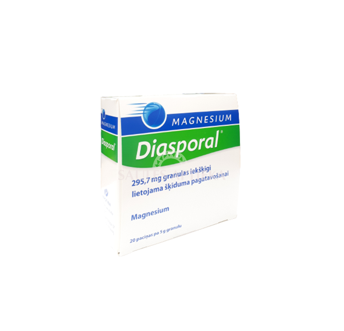 Magnesium Diasporal 295,7 mg granulas iekšķīgi lietojama šķīduma pagatavošanai