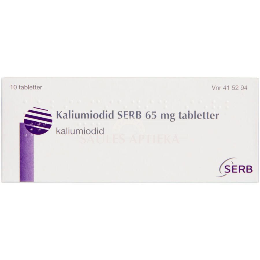 Potassium iodide SERB 65 mg tabletes