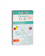 NORSAN Omega-3 Fisk Jelly košļājamās želejkonfektes bērniem, N45