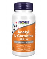 NOW Acetyl-L-Carnitine 500 mg kapsulas, N50