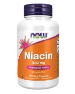 NOW Niacin 500 mg kapsulas, N100