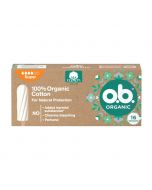 O.B. Organic Super higiēniskie tamponi, N16