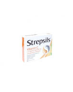 STREPSILS Vitamin C 1,2 mg/0,6 mg/100 mg sūkājamās tabletes, N24