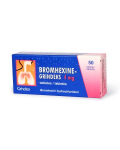 BROMHEXINE GRINDEKS 8 mg tabletes, N50