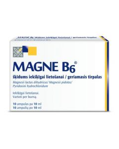 Magne B6 šķīdums iekšķīgai lietošanai, N10