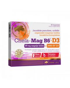 OLIMPLABS Chela-Mag+B6+D3 kapsulas, N30