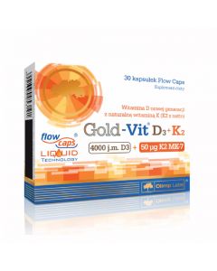 OLIMPLABS Gold D3+K2 vitamīns kapsulas, N30