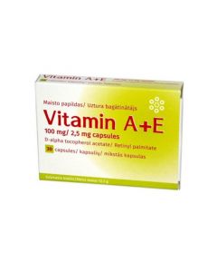 VITAMIN A+E kapsulas, N30