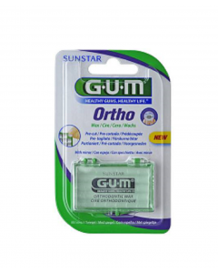 GUM Orthodontic wax - Ortodontisks vasks brekešu lietošanā - bez garšas (723) 