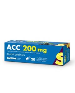 ACC 200mg putojošās tabletes, N20