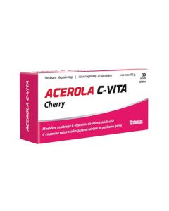 ACEROLA C-Vita tabletes ar ķiršu garšu, N30