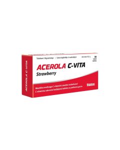 ACEROLA C-Vita tabletes ar zemeņu garšu, N30