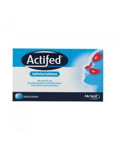 ACTIFED 60 mg/2,5 mg tabletes, N12