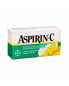 ASPIRIN-C 400 mg /240 mg putojošās tabletes, N10