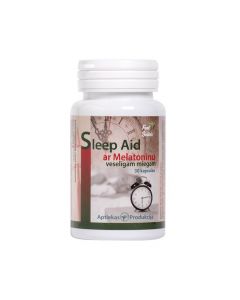 Sleep Aid ar Melatonīnu veselīgam miegam kapsulas, N30