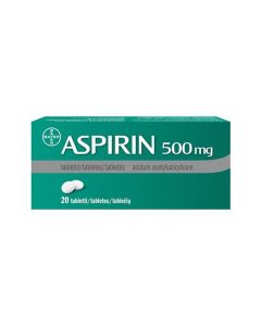 ASPIRIN 500 mg tabletes, N20