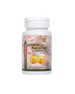 Austeru kalcijs 500 ar vitamīnu D3 tabletes, N60