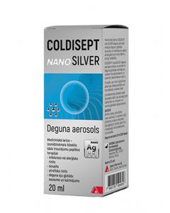 COLDISEPT Nano Silver deguna aerosols, 20 ml