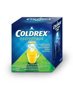 COLDREX HotRem Lemon 750mg/10mg/60mg pulveris, N10