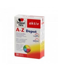 DOPPELHERZ aktiv A-Z Depot vitamīni + minerālvielas un mikroelementi, N30