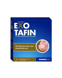 EXOTAFIN ārstnieciskā nagu laka 78.22 mg/ml 3.3 ml