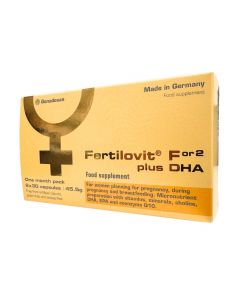 FERTILOVIT For 2 plus DHA kapsulas, N60