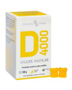 FORMULA VITALE D 4000 D vitamīna pastilas, N60
