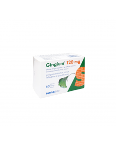 GINGIUM 120 mg apvalkotās tabletes, N60