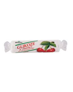 GLIKOZE ar vitamīnu C ķiršu garšas tabletes, 10 gab.
