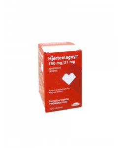 HJERTEMAGNYL 150 mg/21 mg apvalkotās tabletes, N100