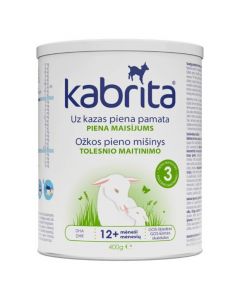 KABRITA Gold 3 - sausais kazas piena dzēriens bērniem no 1 gada vecuma, 400g