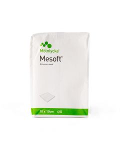 MESOFT 10x10 cm četrslāņu nesterilās salvetes, N100