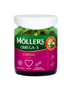 MOLLERS Omega-3 Cardio kapsulas, N76 