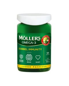 MOLLERS Omega-3 Dobbel Immunity kapsulas, N120