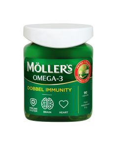 MOLLERS Omega-3 Dobbel Immunity kapsulas, N90