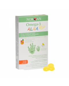 NORSAN OMEGA-3 ALGA JELLY želejkonfektes, 45 gab.