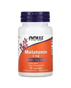 NOW Melatonin 3 mg pastilas, N90