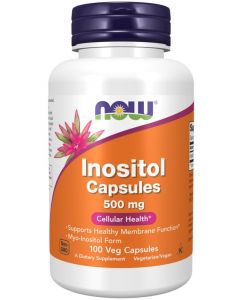 NOW Inositol 500 mg kapsulas, N100