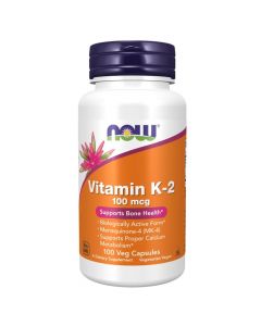 NOW Vitamin K-2 100 mcg kapsulas, N100