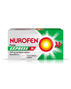 NUROFEN Forte Express 400 mg apvalkotās tabletes, N12