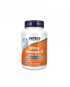 NOW Ultra Omega-3 Fish Oil kapsulas, N90